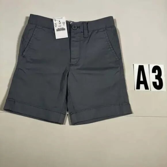J.Crew Crewcuts Boys Chino Short Blue Gray Size 4 - Picture 1 of 3